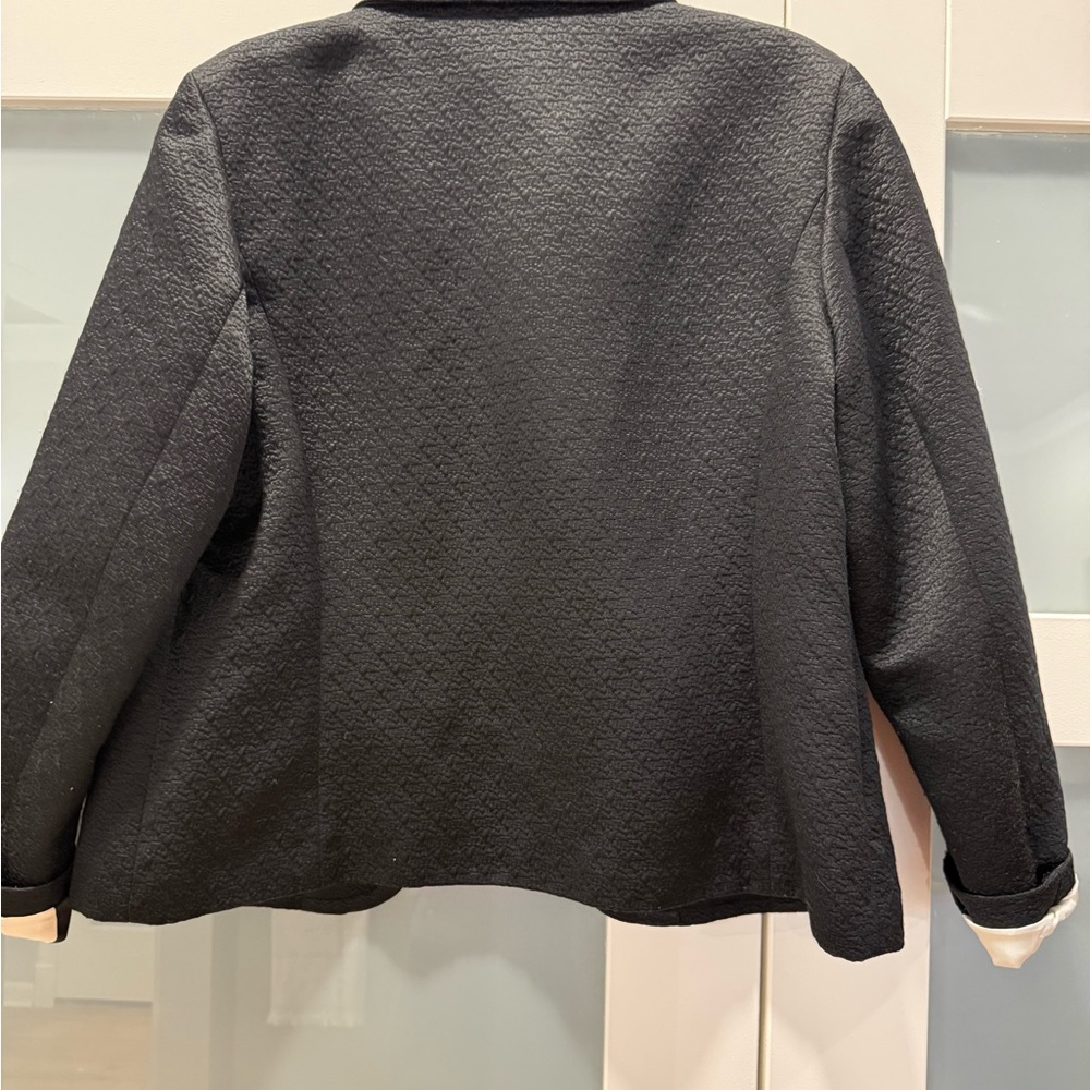 Chico's Black Textured Blazer - Picture 7 of 7